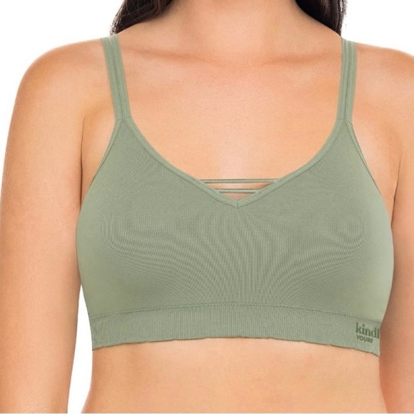 Kindly Yours Sustainable Seamless V-Neck Bralette Size M - Picture 1 of 1
